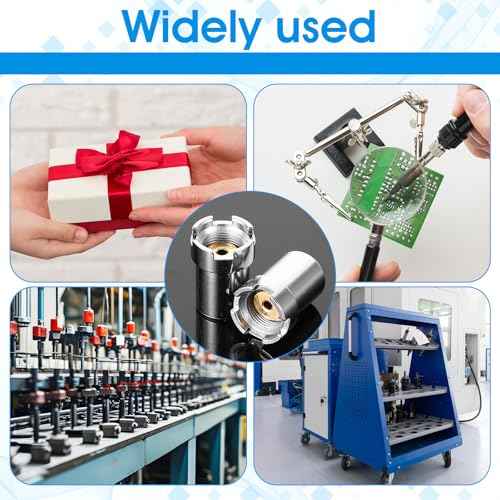 4 Pcs 510 Adapter Threaded Stainless Steel Thread Screw Converter Soldering Iron Adapter Connector Accessories for Circuit Board Check Repair Silver Men 0.55 ¡¿ 0.39 ¡¿ 0.33 Inches Brass