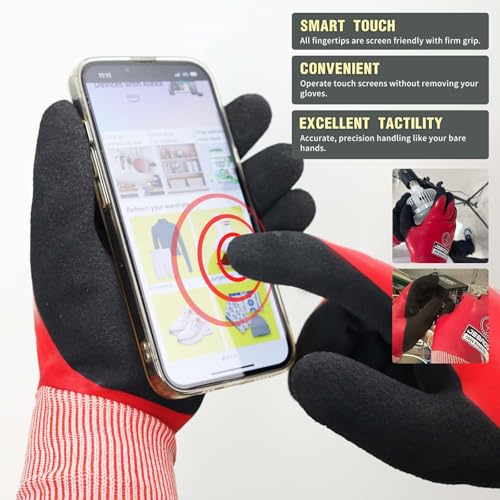 500V Red Insulated Flame Retardant Gloves?Waterproof, Double-Sided Insulation for High Voltage Electrician Work