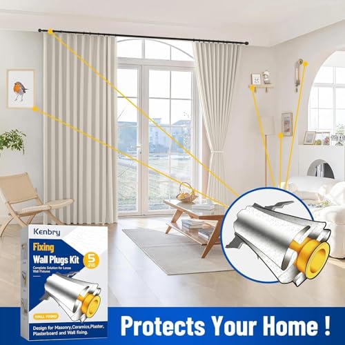 Kenbry Drywall Anchor Repair Kit - Fast, Durable Wall Fix for Loose Anchors