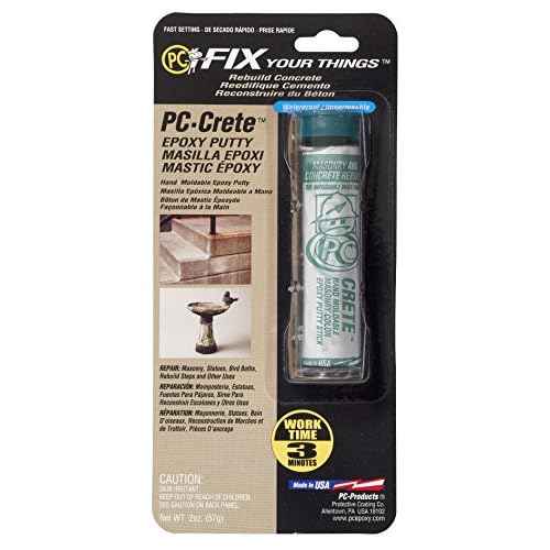 Protective Coating Products PC-Crete Epoxy Putty, 2oz Tube, Concrete Gray (25581)