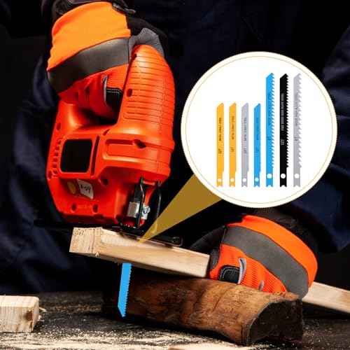 14 PCS U-Shank Jig Saw Blade Set, Jigsaw Blades Fit Vast Majority U Shank Jigsaws, Jigsaw Blades Set for Wood, Plastic and Metal Cutting, 6T 8T 10T 14T 18T 24T 32T