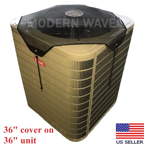 Modern Wave 36 x 36 Inch Outdoor AC Cover Mesh Protector for Air Conditioners