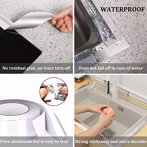 SmaringWing 2 inch x 65 ft Heavy Duty Aluminum Foil Duct Tape Waterproof HVAC Sealant