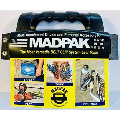 Universal Utility Belt & Versatile Belt Clip System and Enhancement Accessories - Improves Portability, Efficiency, and Safety of Belt Mountable Tools, Equipment, Gear, Made in The USA