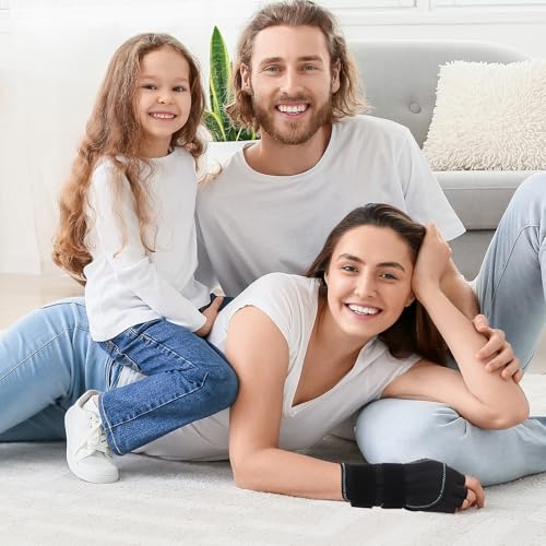 CHIYAN Carpal Tunnel Wrist Brace with Copper Arthritis Glove, Adjustable Metal Splint Stabilizer Wrist Support Women Men for Day Night Sleep Pain Relief Work, Typing, Tendonitis, Sprains