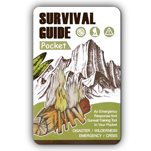 Tiny Pocket Survival Guide EDC Survival Kits Military Grade for Field Emergency, First Aid, Disaster, and Rural Urban Preparedness