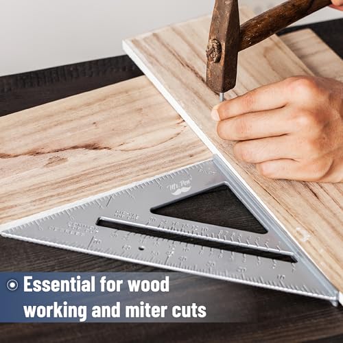 Mr. Pen Metal 7 Inches Rafter Square, Carpenter 2 Pack