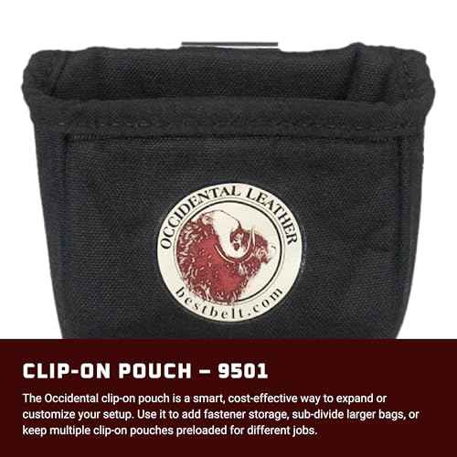 Occidental Leather Clip-On Pouch - Fits Up to 2¡± Work Belt - Made in USA