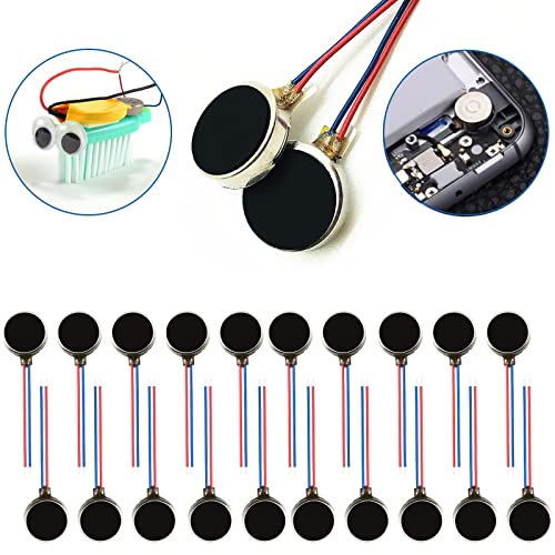 20PCS DC 3V Vibration Motors 12000RPM Mini Vibrating Motors for Electronics Projects