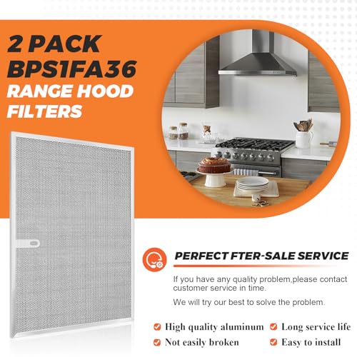 Beaquicy BPS1FA36 2-Pack Range Hood Filter 11-3/4" x 17-1/4" x 3/8" Fit 36" Allure WS1/WS2