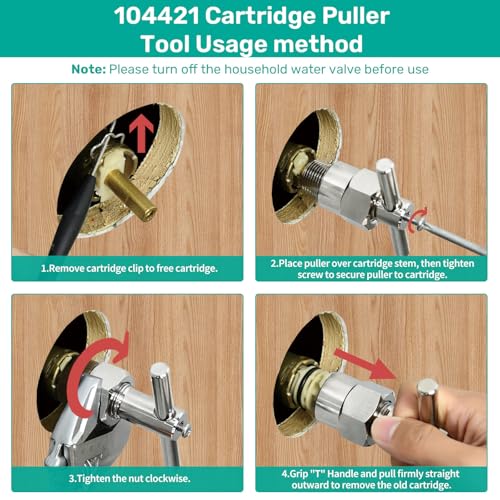 1222 Replacement Cartridge Kit for Moen Posi-Temp Shower Faucet - Easy Install, Durable Brass Core