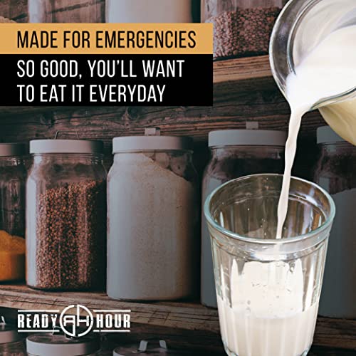 Ready Hour Bulk Freeze-Dried Whey Milk Powder - Non-Perishable Emergency Food, 144 Servings, 25-Year Shelf Life