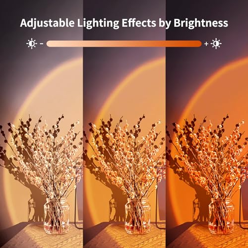 Multicolor Neroupe Sunset Lamp Projector with App & Button Control - LED Night Light