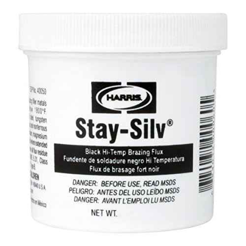 HARRIS SSBF1/2 Stay Silv Brazing Flux, 1/2 lb. Jar, Black, White