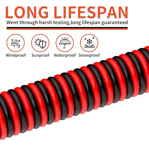 30FT 18 Gauge Electrical Wire Kit - Red & Black Low Voltage CCA Copper Clad Aluminum for Car, LED, Lighting