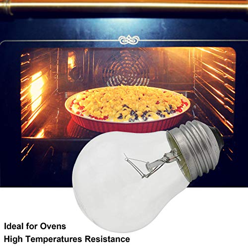 SalPhines 40W Oven Light Bulb, E26 Medium Base, 300°C High Temp, 2-Pack