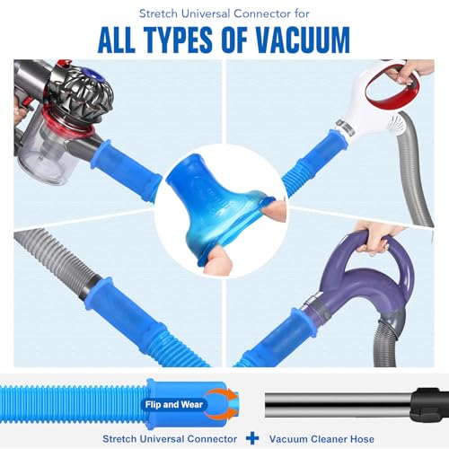 Sealegend Dryer Vent Vacuum Attachment - Blue, Universal Connector