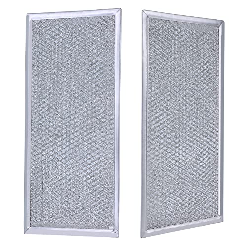 Whirlpool 2-Pack Grease Filter WMH31017HZ/AS/HS/32519HZ Replacement - 13 x 6 in, Bubosper