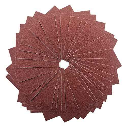 1/4 Sheet Sandpaper 4.5 x 5.5 Inch, Wet Dry Sand Paper, 30Pcs Sanding Sheets for Palm Sanders Hand Sanding Blocks on Woodworking, Metal, Primers, Automotive Paint, Detail Polishing (60 Grit)