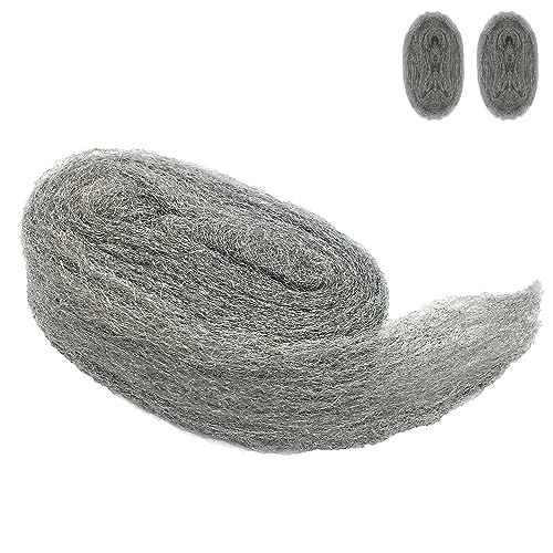 Steel Wool Mice Control, 2 Pack 3" x10 Ft Hole Filler, Gap Blocker, Barrier, Protect Against Animals in Holes Holes, Siding, Pipeline, Vents for Garden, House, Garage