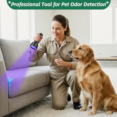 ESCO LITE 51 LED UV Black Light for Pet Urine Detection & Stain Inspection
