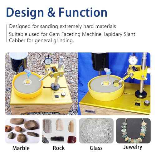 SCOTTCHEN Diamond Flat Lap Wheel 6" x 1/2" Arbor Grinding Sanding Disc Lapping Polishing Disc-80 Grit