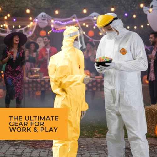 Tiger Tough Heavy Duty All Purpose Coverall, White Safety Suit for Superior Comfort & Protection