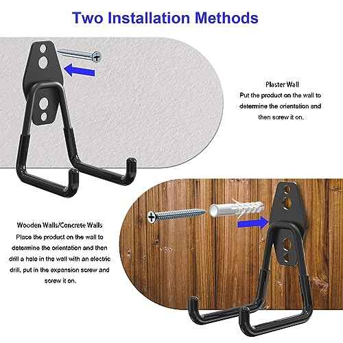 Heavy Duty Storage Magnetic Utility Hooks Large Garage Magnet Hooks with Anti-Slip Coating for Metal Cabinet,Pegboard,Garage Shelve,Garden Tools (3PCS 2.59'' Black)