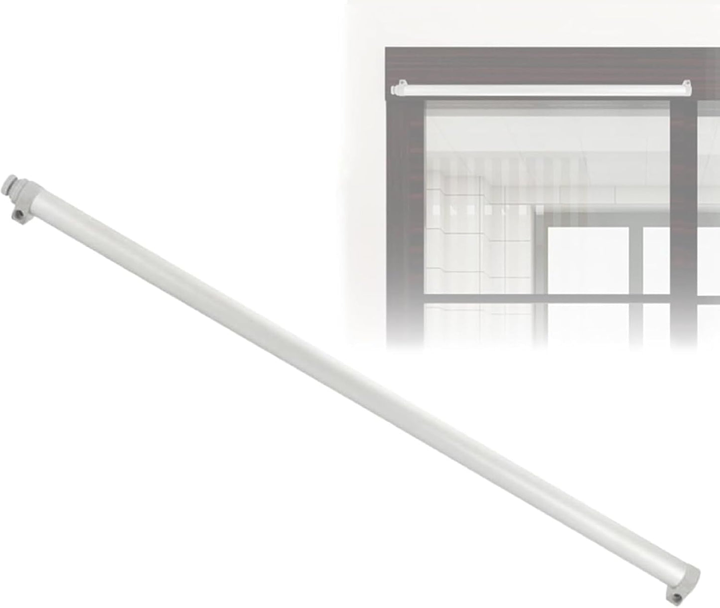 Self Closing Patio Door Closer, Sliding Door Quiet Automatic Closer, Adjustable Closing Cushion Speed, for Door Widths from 29.5 to 51", for Balconies, Kitchen