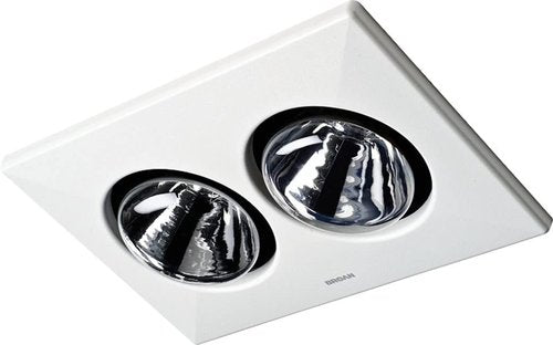 Broan-Nutone 164 Bulb Heater and Fan, Energy-Saving 2-Bulb Infrared Type IC Ceiling Heater, White, 250-Watt, 4.0 Sones, 70 CFM