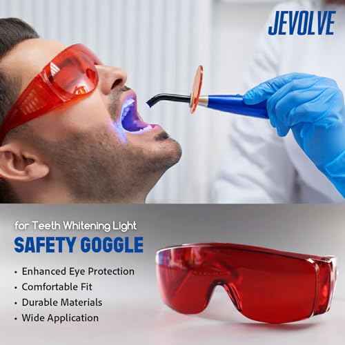 1 PC Red Protective Glasses by JEVOLVE ? Stylish, Durable Safety Eyewear for DIY Projects, Sports, Outdoor Activities, Driving, and Fashion ? Comfortable & Impact-Resistant Design