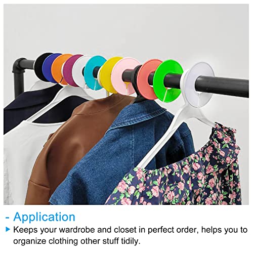PATIKIL Black Clothes Dividers 12 Pack, 3.5 Inch Closet Labels & Separators