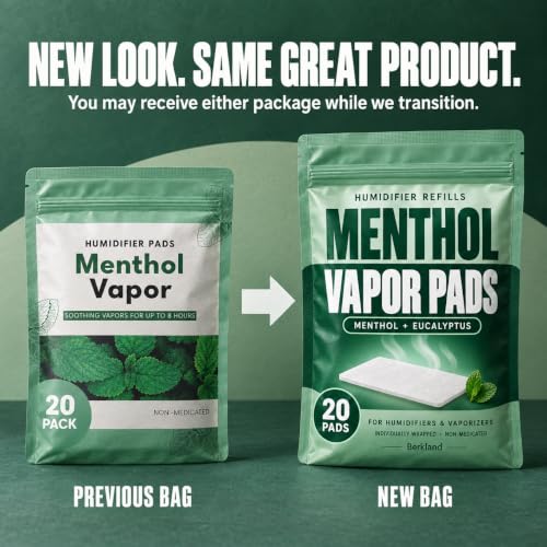 Menthol Vapour Pads for Humidifiers & Vaporizers – Berkland 20 Pack