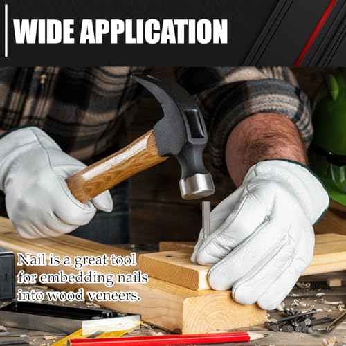 C&T 4-Piece Nail and Punch Set, 1/32, 1/16, 3/32, 1/8Inch, Nail Setter Punch & Center Punch Set, Professional woodworking and carpentry tool kit