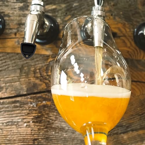 Nuenen 50 Pack Beer Tap Cleaning Brushes in Black - Stainless Steel & Nylon, Bar & Restaurant Use