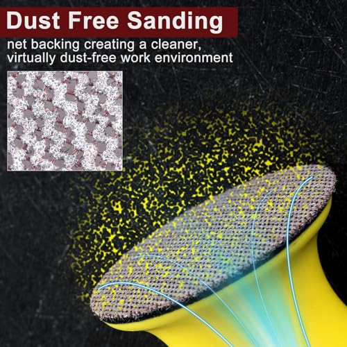 SPEEDWOX 3-Inch 80 Grit Mesh Abrasive Dust Free Sanding Discs, Virtually Dust-Free, Box of 25 Discs, Sanding Discs Hook and Loop for Metal, Wood, Composites, Stock Removal, and Fine Finishing