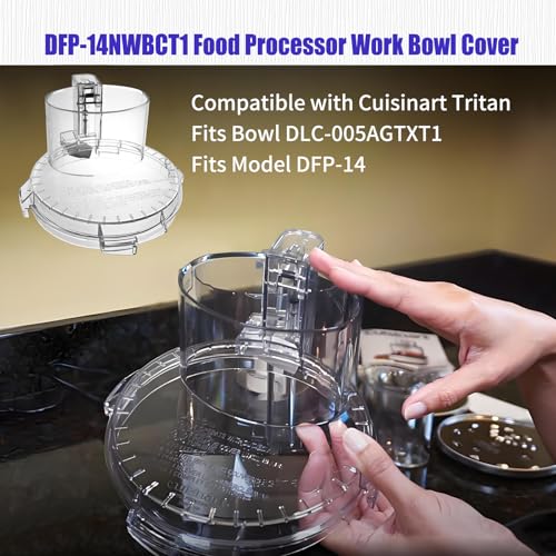 DFP-14NWBCT1 Food Processor Work Bowl Lid for Cuisinart DFP-14 (DLC-005AGTXT1)