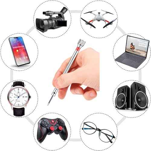 13PCS Professional Watch Screwdriver Set, AOMISIV Micro Precision Glasses Repair Kit, with 13PCS 0.6-2.0MM Extra Replace Blades, for Eyeglass Sunglass Watchmaker Jewelry Computer Phone Small Tools