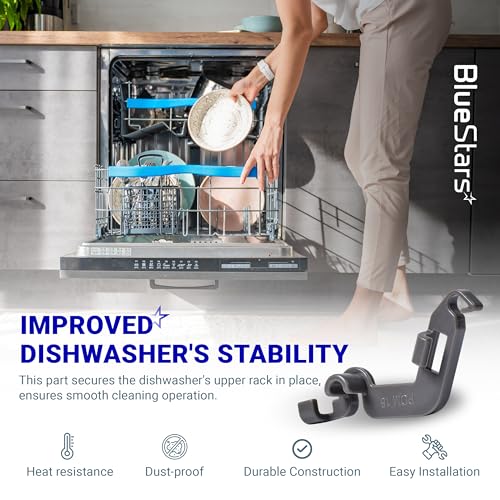 [2-Pack] BlueStars W10082853 Dishwasher Tine Pivot Clip – Upgraded 2026