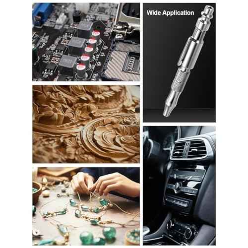 2-Packs Adjustable Pocket Air Blow Gun, Industrial Style "M" 1/4 Inches Quick Plug, 150 PSI Max Portable Air Blower Pen for Dust Cleaning