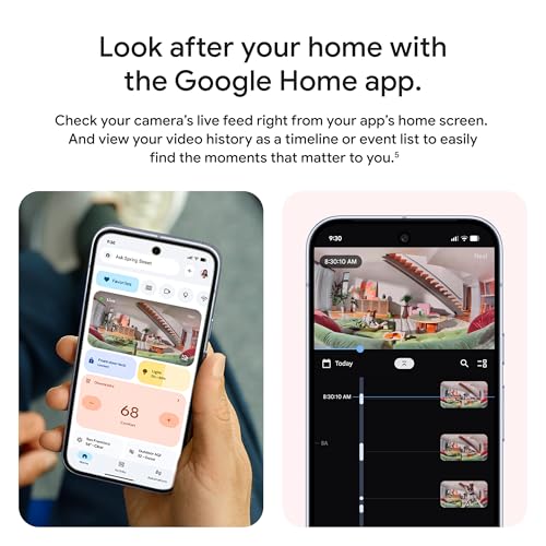 Google Nest Cam Indoor Wired 3rd Gen Security Camera Snow Edition