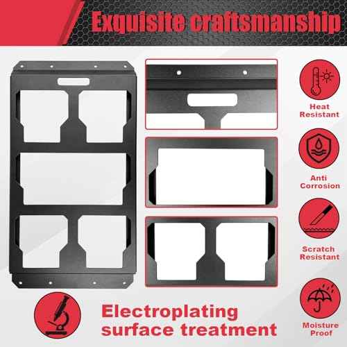 Packout Mounting Plate Compatible with Milwaukee Packout Toolbox,Aluminum Mounting Base Storage Toolbox on Wall or Floor,(Half Plate)