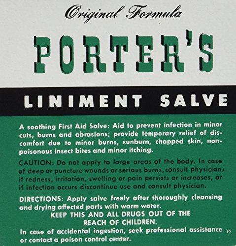 Porter's Liniment Salve Pack of 2 - Pain Relief and Muscle Soothing