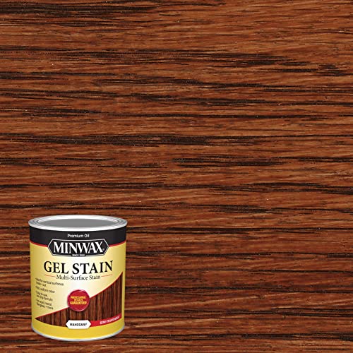 Minwax Gel Stain for Interior Wood Surfaces - Quart Mahogany Wood Finish