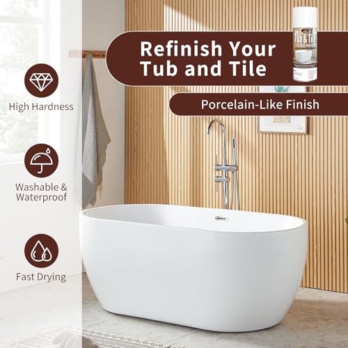 SENVEN White 16oz Spray Tile Paint for Bathtubs & Ceramic Surfaces - Waterproof Refinishing Kit