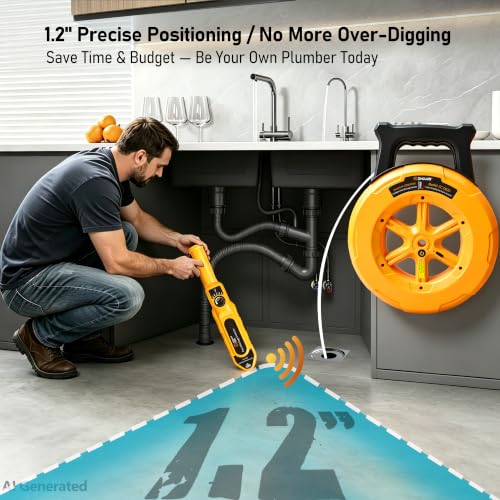 ZC-D820 Underground Pipe Locators,66ft Buried Water Line Detector