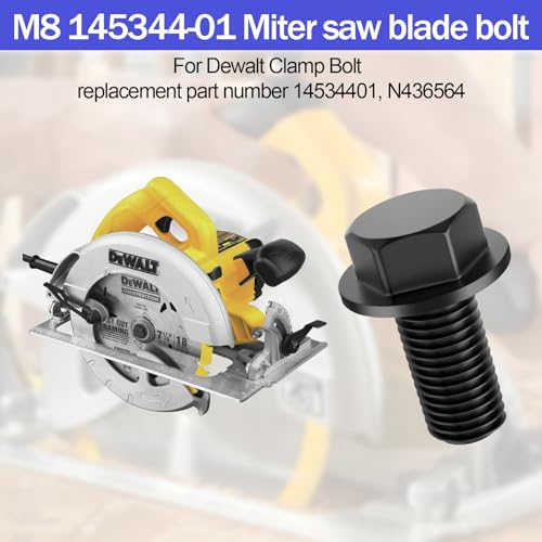 145344-01 Miter Saw Blade Bolt Replacement Dewalt Miter Saw Arbor Bolt DW708 DW703 DW704 DW705 DW706 DW712 DW715 DW716 DW718