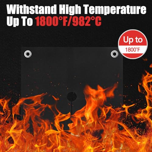 1/5"(5mm) Welding Blanket Fireproof, 5 Pack 12'' x 12'' Heat Shield Welding Pad, Brazing Heat Shield for Torch, Brazing Blanket for Pipe Soldering, Flame Resistant Brazing Mat for Plumbing, HVAC