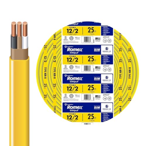 Southwire Romex SIMpull 25 ft 12/2 Solid Copper NM-B Electrical Wire