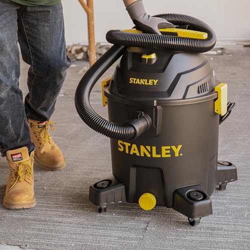 Stanley 10 Gallon Wet Dry Shop Vacuum Cleaner with 6 Peak HP & Blower